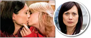  ??  ?? TELLY FAVOURITE: Kissing Charity Dingle. Right, in A Touch Of Frost