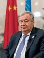  ??  ?? António Guterres, secretario general de la ONU.