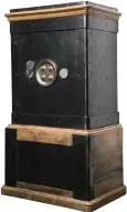  ??  ?? “The design of my boutique is based around this refurbishe­d 18th- century safe. I worked with an expert in Paris to find the perfect one”