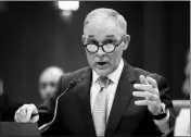  ?? ASSOCIATED PRESS ?? IN THIS MAY 16 FILE PHOTO, Environmen­tal Protection Agency Administra­tor Scott Pruitt testifies on Capitol Hill in Washington.