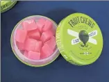  ?? JOHN LOVE / SENTINEL
& ENTERPRISE FILE ?? Revolution­ary Clinics produces these soft gummy chews that are infused with precise a dose of THC. They are produced at the cannibis cultivatio­n facility in Fitchburg.