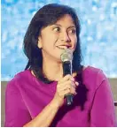  ??  ?? Catch Rep. Leni Robredo in our keynote forum with Sen. Cynthia Villar.