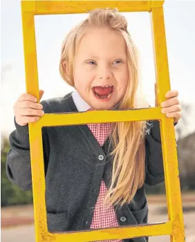  ??  ?? Cora Bishop, seven, from Wrexham, loves modelling