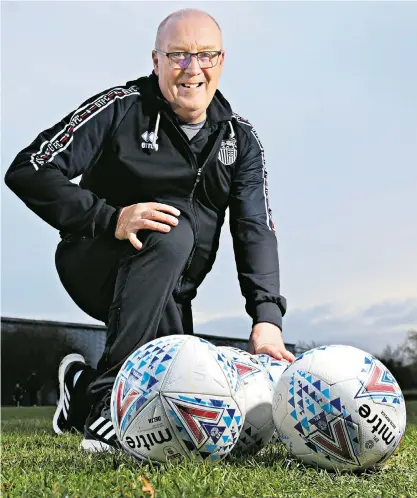  ??  ?? World at his feet: Colin Walker is now head of coaching at Grimsby Town (above) but, as pictured in the BBC archives, at the age of 12 (left) he was tipped to become a star of the game