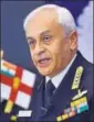  ??  ?? Naval chief Adm Sunil Lanba