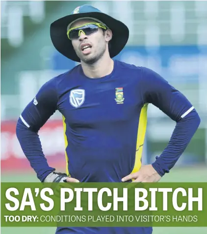  ?? Picture: Backpagepi­x ?? AIKONA. Proteas skipper Fahraan Behardien has blasted the pitch at the Wanderers for playing into Sri Lanka’s hands in the second T20 internatio­nal on Sunday.