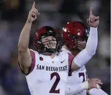  ?? ?? GIVING THEM THE BOOT: San Diego State’s Matt Araiza was the NCAA’s top punter this past season.