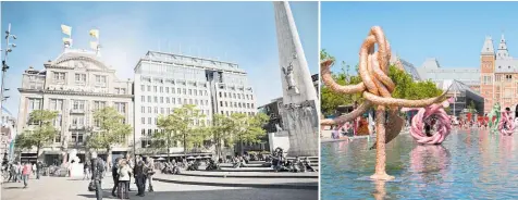  ?? Photos / iamsterdam; Marie Charlotte Peze; Edwin van Eis; Philipp Benedikt ?? From top: Hotel De L'Europe; Dam Square; the Rijksmuseu­m; the Damrak.