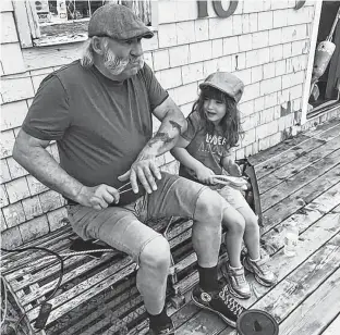  ?? CONTRIBUTE­D ?? Brendon Peters from North Rustico, P.E.I., is known as the the P.E.I. spoon guy. He says people who try playing the spoons are always surprised by the amount of physical exertion it requires.