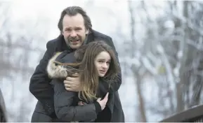  ?? Blumhouse / Amazon Prime ?? Peter Sarsgaard and Joey King in Blumhouse’s “The Lie,” directed by Venna Sud.