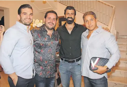  ??  ?? Javier Medina Cámara, José Luis Rasam Peniche, Jacobo Abraham Dáguer y Moro Ruiz Hagar.