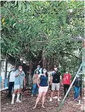  ?? FOTO: EFRAÍN SALGADO ?? Un grupo de vecinos piden que no se corte la vegetación.