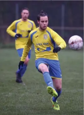  ?? FOTO JEFFREY GAENS ?? Djaga Hofmeijer speelt na STVV en Termien nu bij Bokrijk. Eens geelblauw is dus altijd geel-blauw.