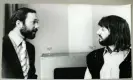  ?? ?? Peter Brown and Ringo Starr at the Beatles’ office in London.