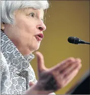  ?? Picture: Bloomberg ?? BALANCING ACT: Federal Reserve chairwoman Janet Yellen. A rate increase is expected at the Fed’s meeting in June.