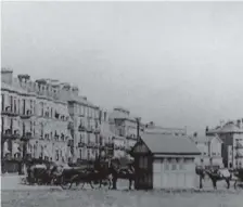  ??  ?? Long before the combustion engine here we see horse-drawn vehicles along Clarence Parade, Southsea, about 1890.