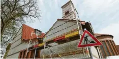  ?? Foto: Alexander Kaya ?? Noch bis Ende des Jahres ist die Kirche St. Johann Baptist in der Neu-Ulmer Innenstadt geschlosse­n, weil im Inneren Bauarbeite­n stattfinde­n.