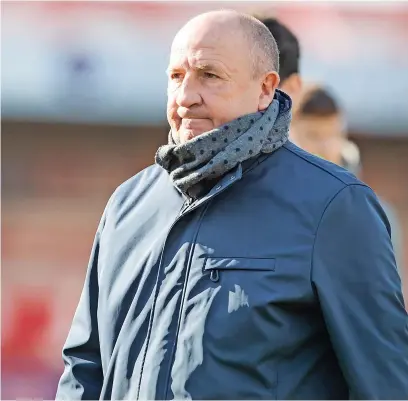  ?? Richard Burley/Epic Action Imagery ?? Accrington Stanley manager John Coleman