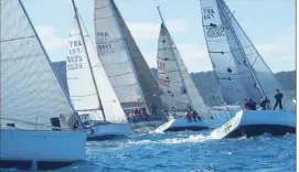  ?? (Photo DR) ?? La Société nautique des Mouissèque­s, co-organisatr­ice de la régate des “ milles” avec la Société des régates de Toulon, comptait dix bateaux engagés dans l’épreuve.