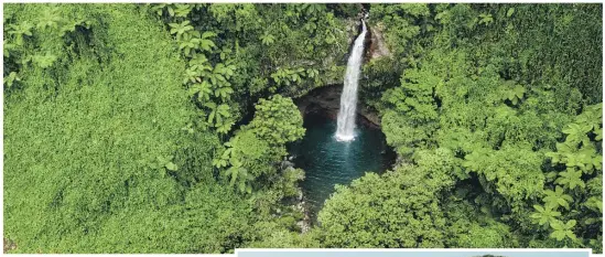  ?? ?? Taveuni Island’s Bouma National Heritage Park is full of waterfalls. BROOK SABIN/STUFF