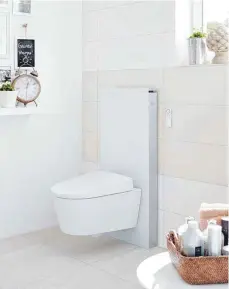  ?? FOTO: GEBERIT ?? Gewöhnlich­e WCs werden immer häufiger durch Dusch-WCs ersetzt.