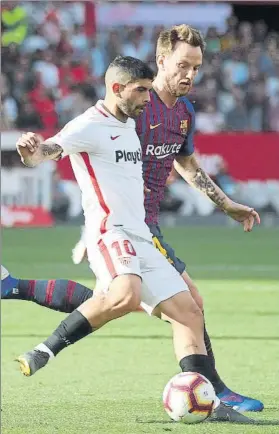  ?? FOTO: PEP MORATA ?? Rakitic ya declaró a MD que estaría encantado de acabar su carrera en Sevilla