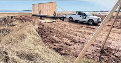  ?? TIM BANKS/SPECIAL TO THE GUARDIAN ?? Part of the $30-million Blackbush resort project will include a revival of a fish factory that burned down in the early 2000s.