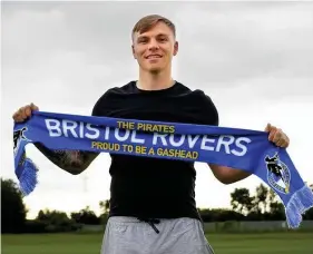  ??  ?? Former Lincoln City winger Harry Anderson became Bristol Rovers’ latest signing when he joined the League Two club on Monday