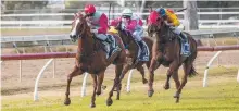  ??  ?? Racing action on Beaudesert Cup day.