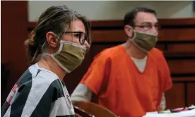  ?? ?? Jennifer and James Crumbley in court in Rochester Hills, Michigan, on 8 February 2022. Photograph: Paul Sancya/AP