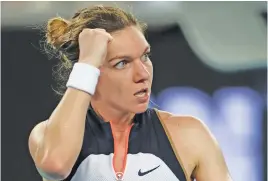  ??  ?? RELIEF. Simona Halep survived a scare in the second round yesterday.