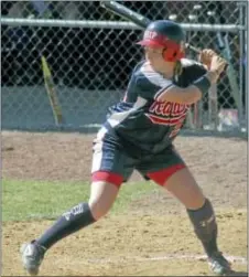  ??  ?? Langhore’s Jaime Dacey went on to become one of the most prolific hitters ever to pick up at bat at Shippensbu­rg.