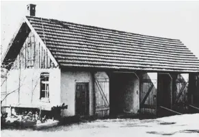  ?? FOTO: PRIVAT ?? Das Gaskammerg­ebäude in Grafeneck. Gerätschaf­ten und Personal wurden Ende 1940 nach Hadamar in Hessen verlagert.