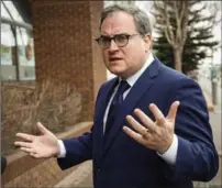  ?? JEFF MCINTOSH, THE CANADIAN PRESS ?? Ezra Levant’s far-right conservati­ve web media outlet is losing supporters and advertiser­s after comments made by commentato­r Faith Goldy about the Charlottes­ville protest.