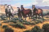  ??  ?? The Brinton Museum, Roaming Free, oil, 24 x 36”, by Jacqueline Jones.