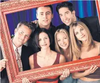  ?? JON RAGEL THE ASSOCIATED PRESS ?? “Friends” Matthew Perry, Courteney Cox Arquette, Matt LeBlanc, Lisa Kudrow, David Schwimmer and Jennifer Aniston will grab a coffee with you, and you have the pandemic to thank.