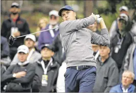  ?? ERIC RISBERG / ASSOCIATED PRESS ?? Jordan Spieth watches a drive from the 11th tee of Spyglass Hill during his second round of 7-under 65 at the AT&T Pebble Beach Pro-Am.