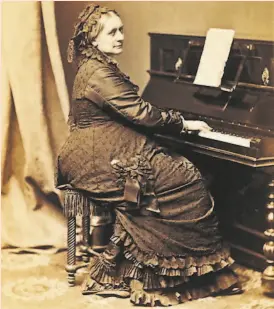  ?? De Agostini / Getty Images ?? Clara Schumann was regarded as a leading keyboard celebrity of the early 19th century before Robert and the kids came along.