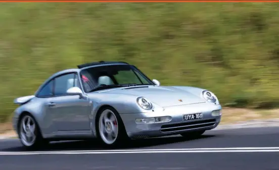  ??  ?? TOP Quick and effortless sums up what the 993 is about.