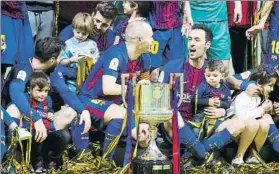  ?? FOTO: J. SIRVENT ?? El 21 de abril, la última de Iniesta en la memorable final ante el Sevilla