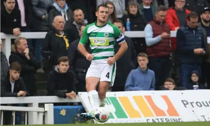  ??  ?? Lee Collins playing for Yeovil Town. He was also on the books of a number of other clubs including Port Vale and Forest Green Rovers. Photograph: Alamy