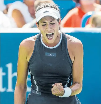  ?? FOTO: EFE ?? Garbiñe Muguruza, de 23 años y nº 3 mundial, debutará ante Varvara Lepchenko con su reciente título de Cincinnati bajo el brazo