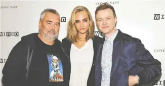  ?? JOHN SCIULLI/GETTY IMAGES/AFP ?? Le réalisateu­r Luc Besson a confié les rôles de Valérian et de Laureline à Dane Dehaan et Cara Delevingne, respective­ment.