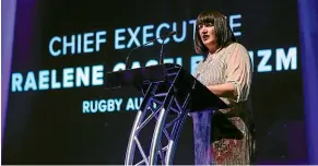  ?? GETTY IMAGES ?? Rugby Australia’s CEO Raelene Castle is on the Sanzaar board.