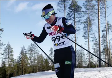  ?? FOTO: LEHTIKUVA/VESA MOILANEN ?? Krista Pärmäkoski skapade rubriker under helgen.■