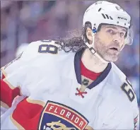  ?? CP PHOTO ?? Florida Panthers’ Jaromir Jagr skates during the second period of an NHL game against the Vancouver Canucks in Vancouver, B.C. on Jan. 20.