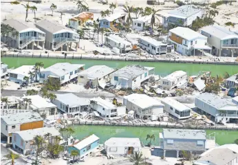  ?? JACK GRUBER, USA TODAY ?? Cudjoe Key in the lower Florida Keys took the full strength of Irma as it made landfall as a Category 4 storm early Sunday. Residents began returning to the upper islands Tuesday.