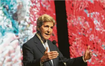  ?? Lea Suzuki / Staff photograph­er ?? John Kerry, former U.S. senator and secretary of state, will speak Saturday in Houston.