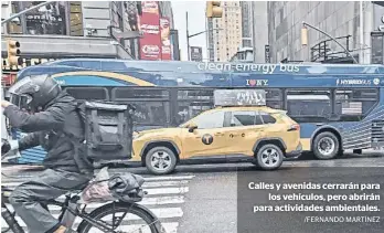  ?? /FERNANDO MARTÍNEZ ?? Calles y avenidas cerrarán para
los vehículos, pero abrirán para actividade­s ambientale­s.