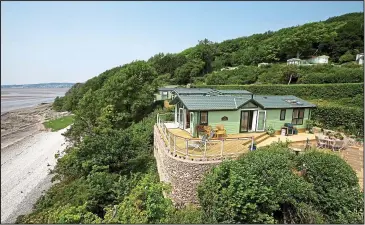  ??  ?? Spectacula­r sea views: Far Arnside Holiday Park in Cumbria, near the Lakes